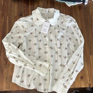& Other Stories Button Down Peter Pan Colar